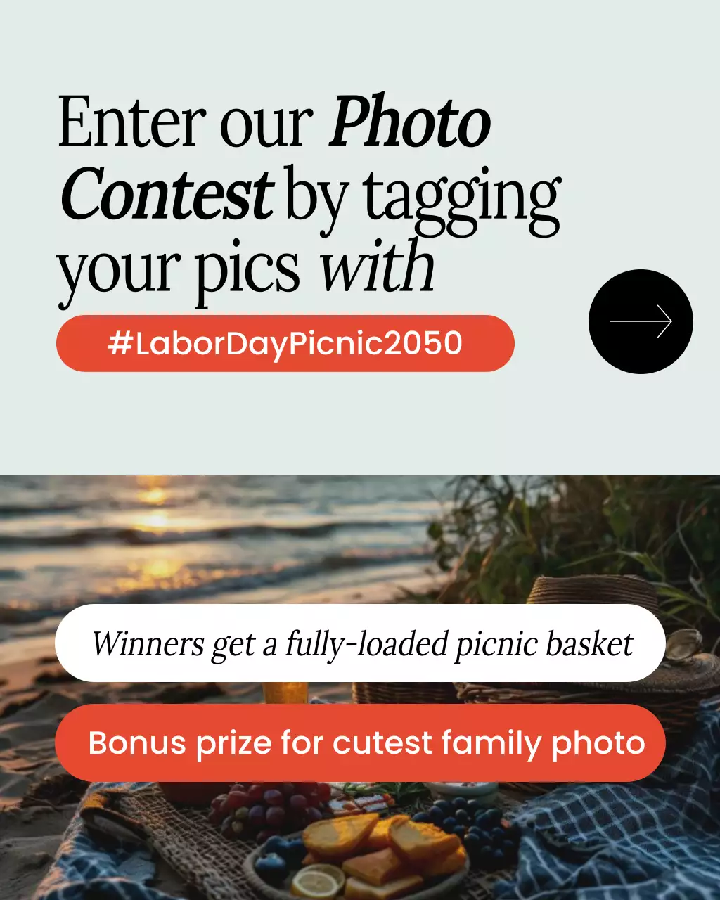 Picnic Photo Contest Promotion Instagram Post