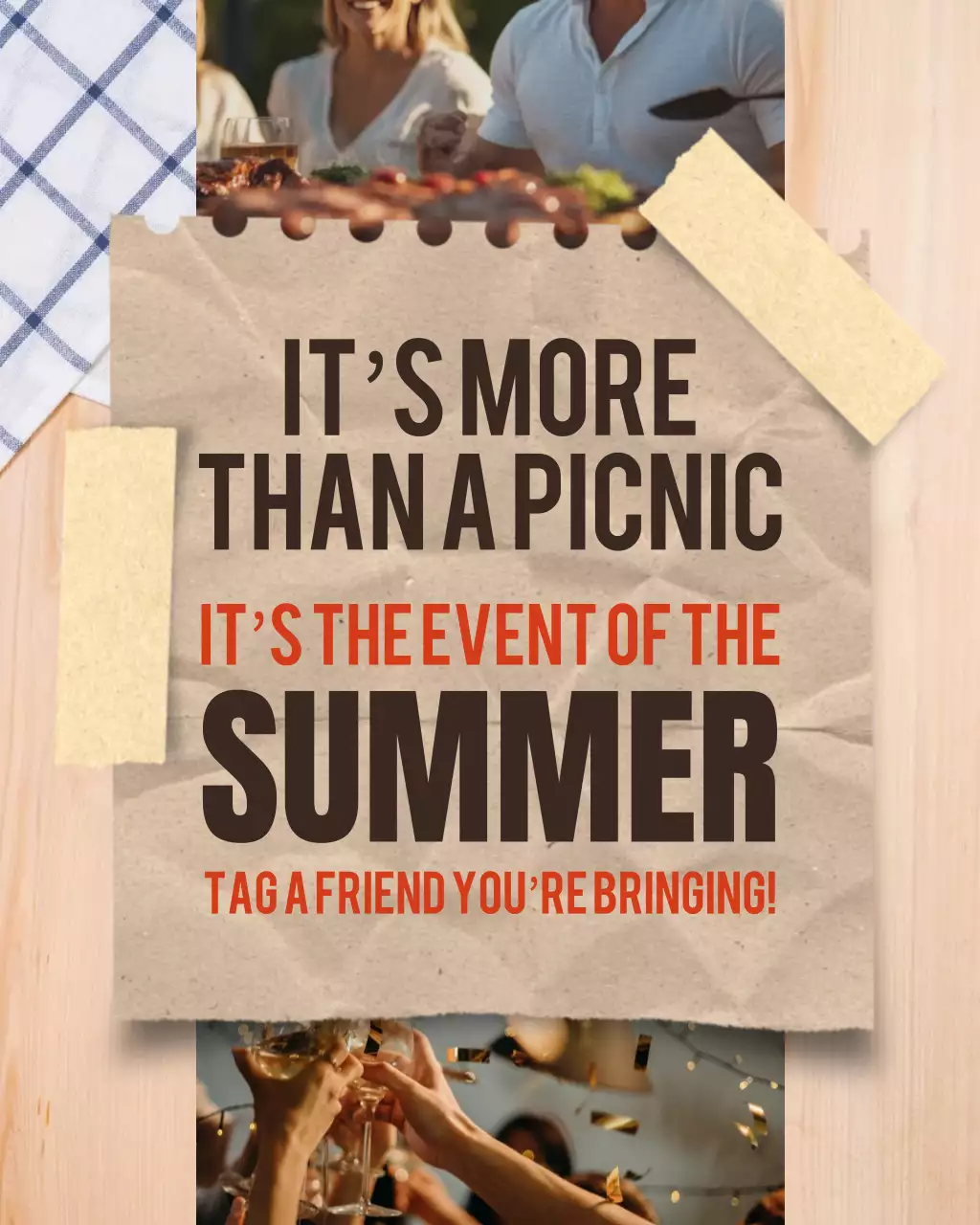 Labor Day Community Picnic Activities Instagram Post