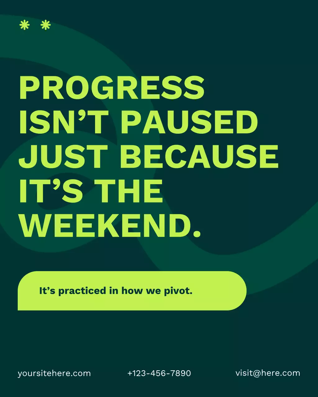 Green Clean Abstract Labor Day Wellness and Fitness Tips Instagram Post