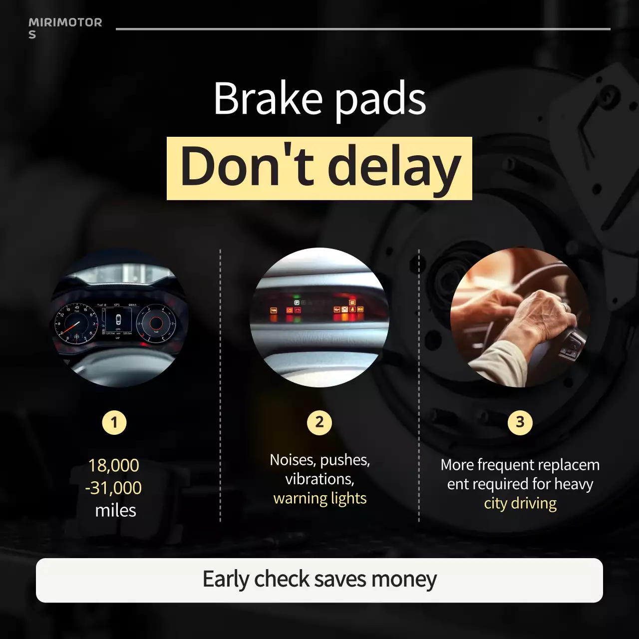 yellow modern car maintenance announcement