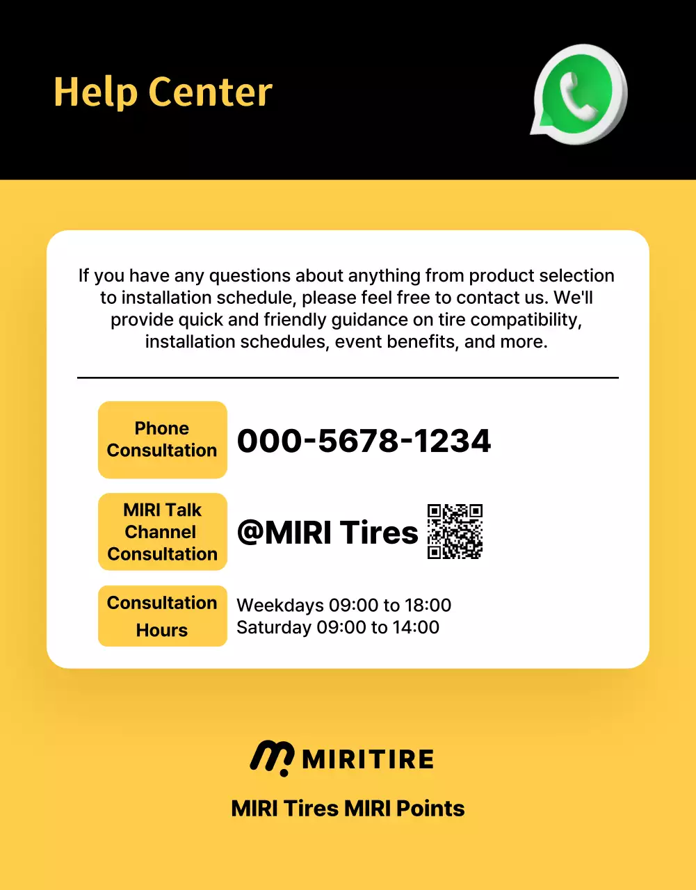 iklan ban modern berwarna kuning