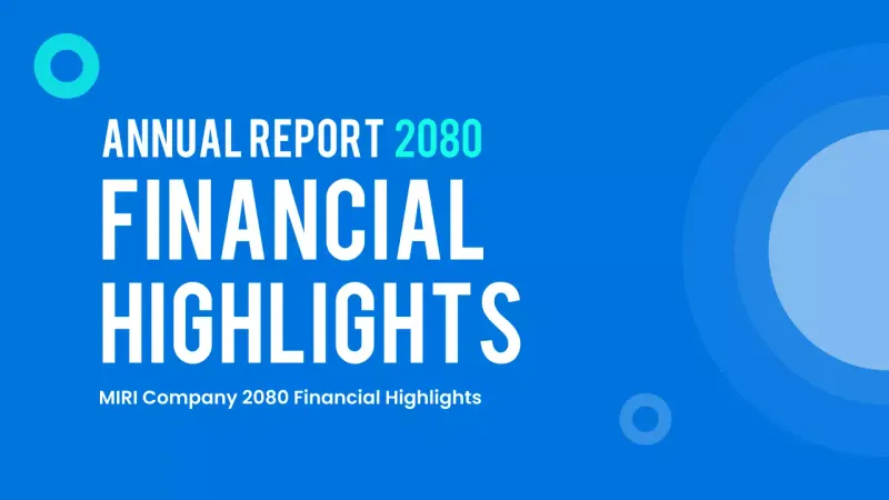 blue modern financial report