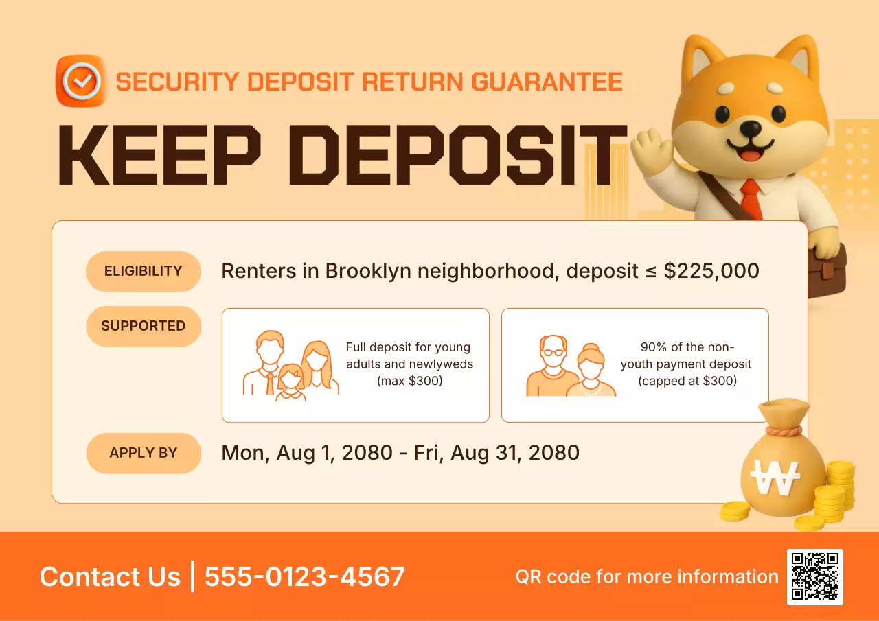 orange modern rental promotion