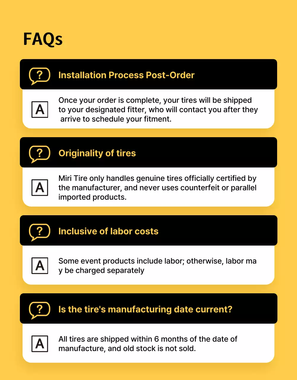 iklan ban modern berwarna kuning