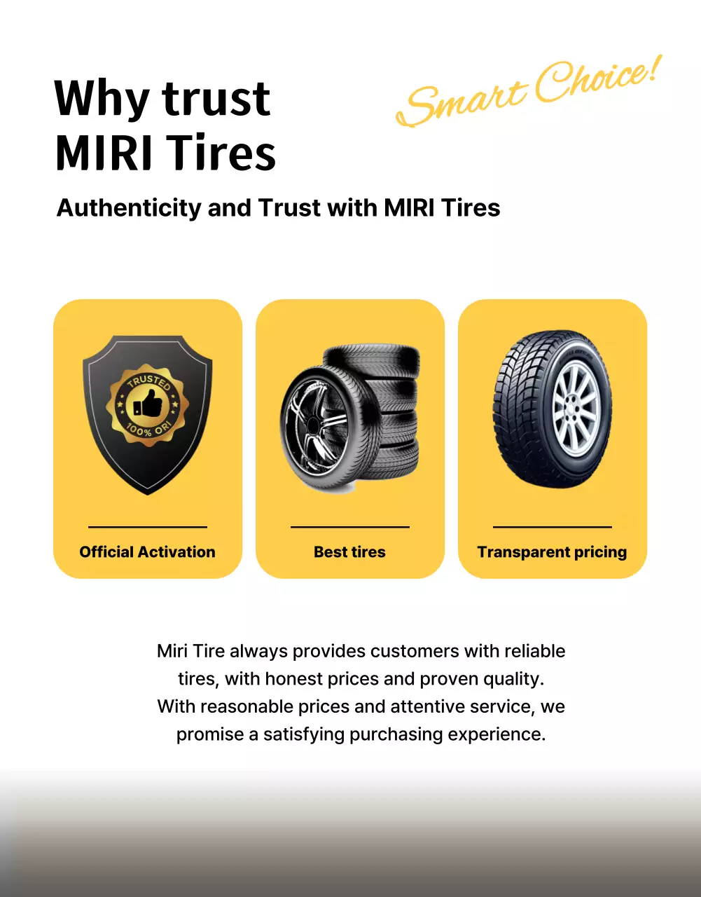 iklan ban modern berwarna kuning