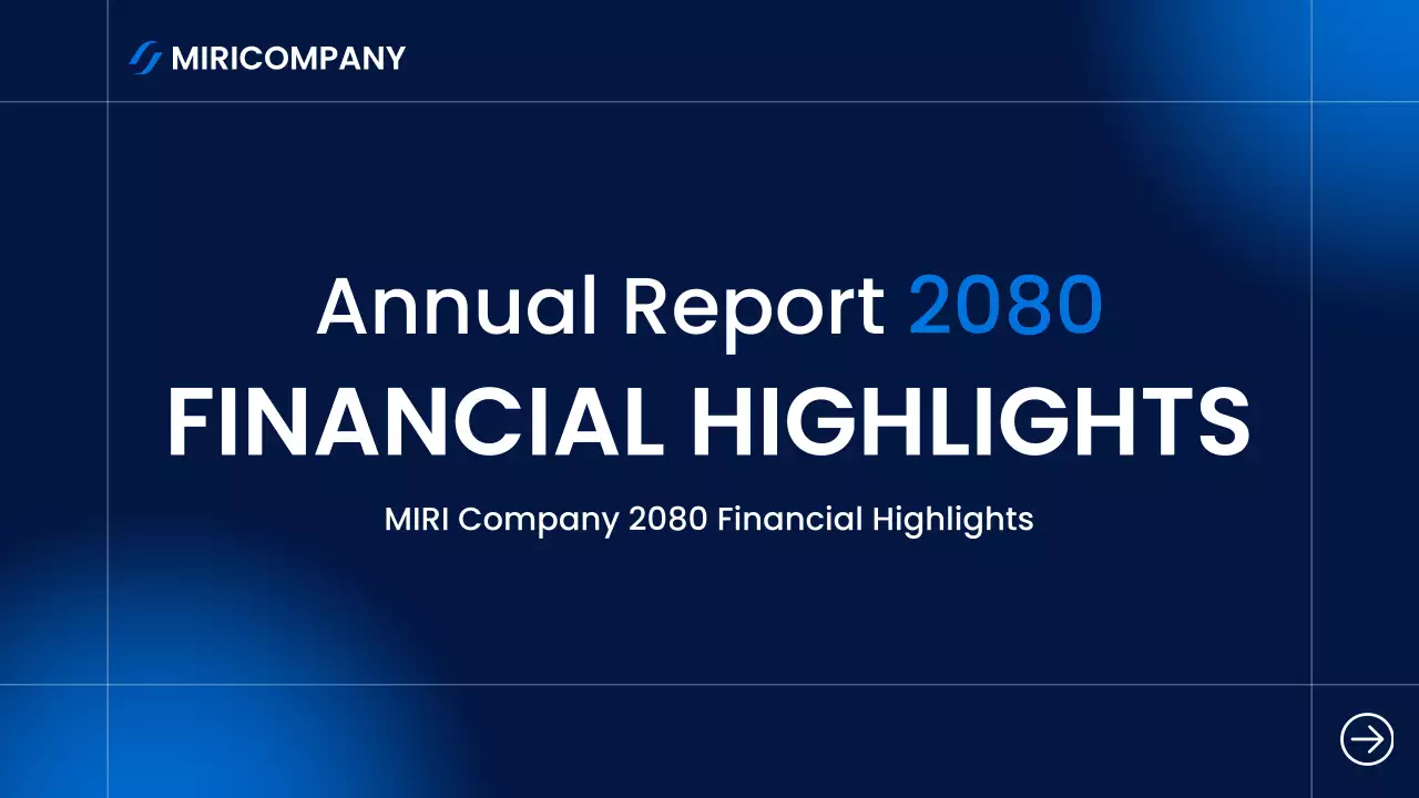 blue modern finance report