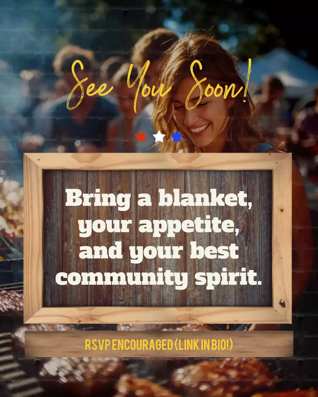 Labor Day Picnic Event Instagram Post