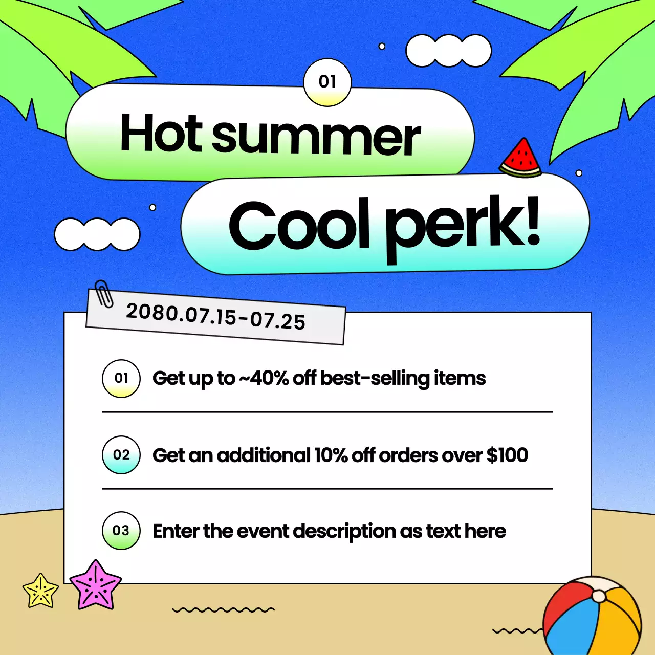 blue trendy vehicle promotion