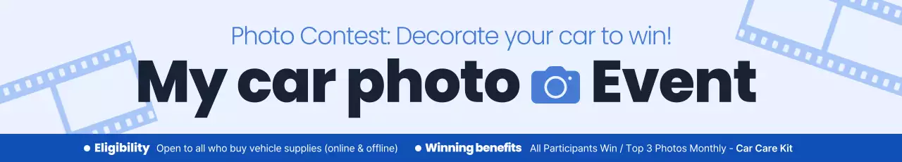 promoção de evento de carro moderno azul