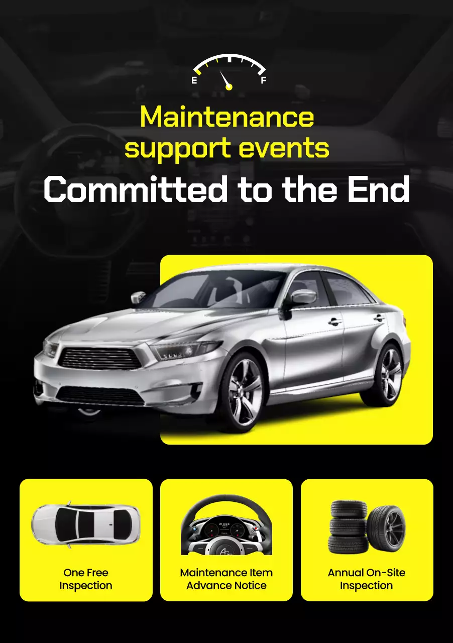 promosi mobil modern kuning