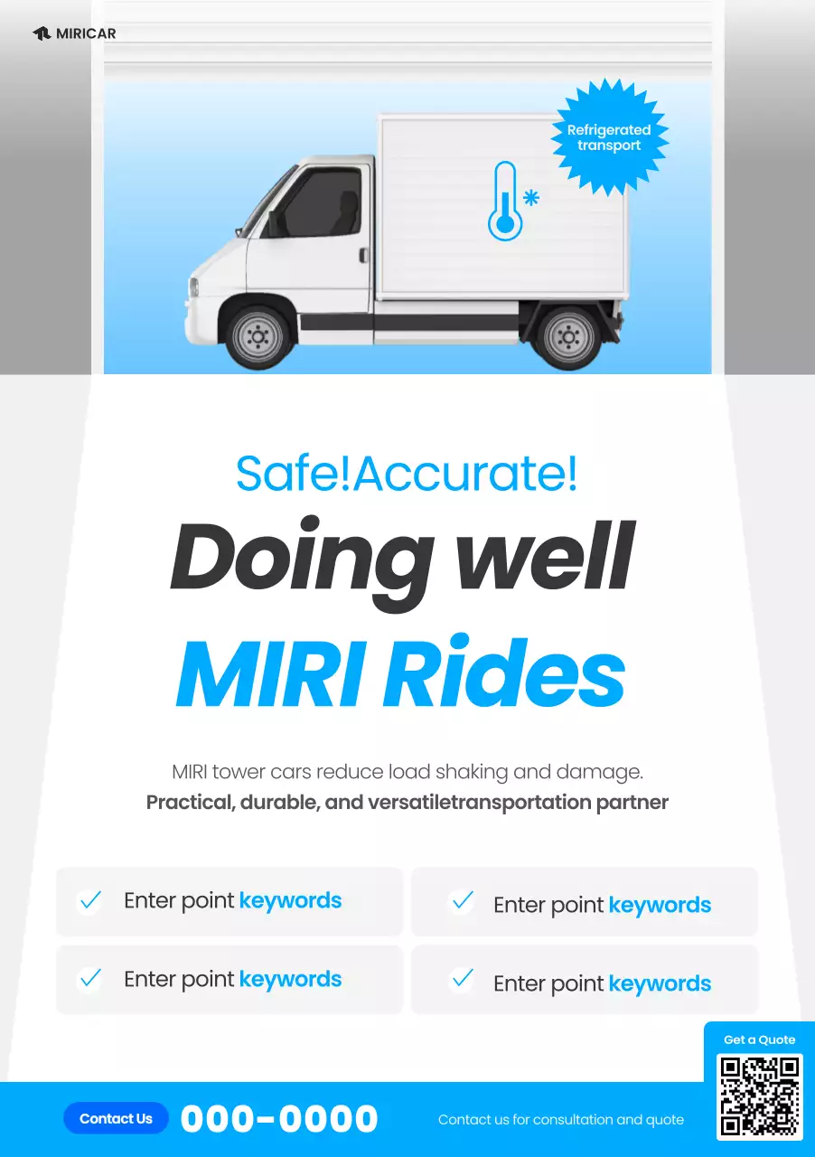 white modern transport advertisement