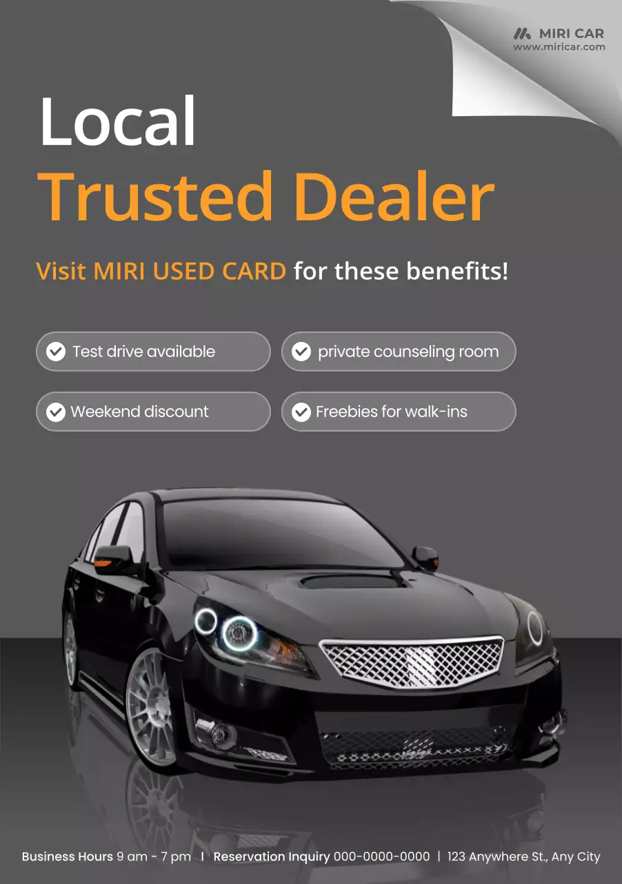 promosi mobil modern abu-abu