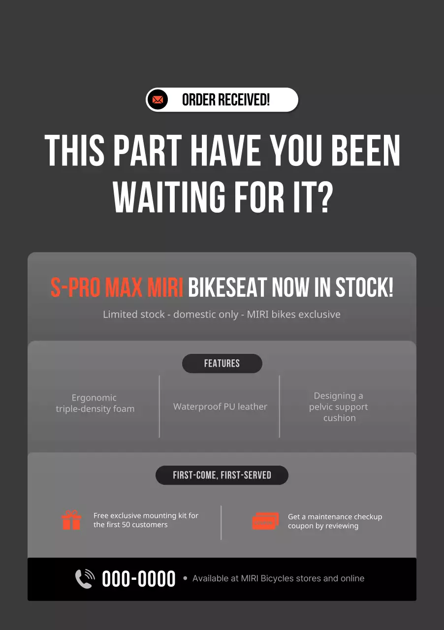 quảng cáo xe đạp hiện đại màu xám