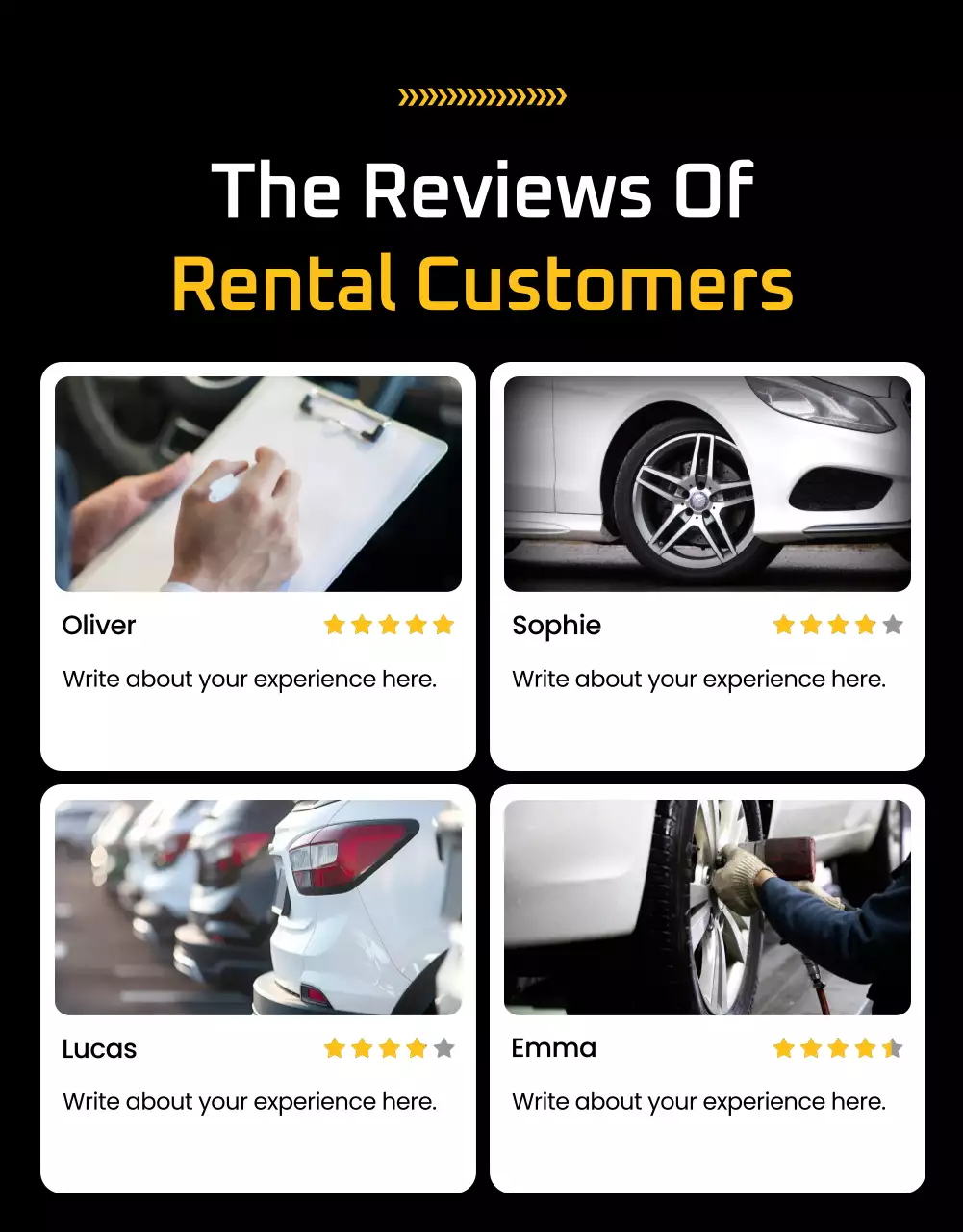 promoção de pneu preto moderno