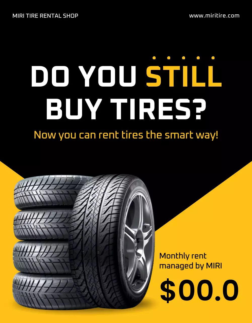 promosi ban modern hitam