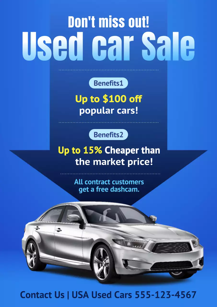 블루 모던 카 프로모션