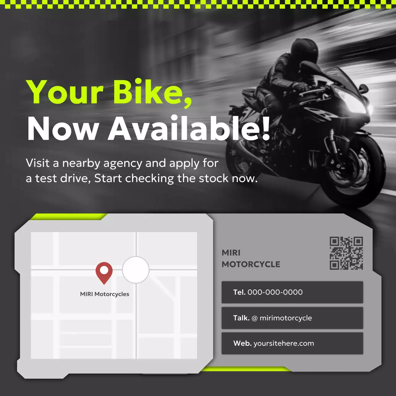 promosi sepeda motor neon modern