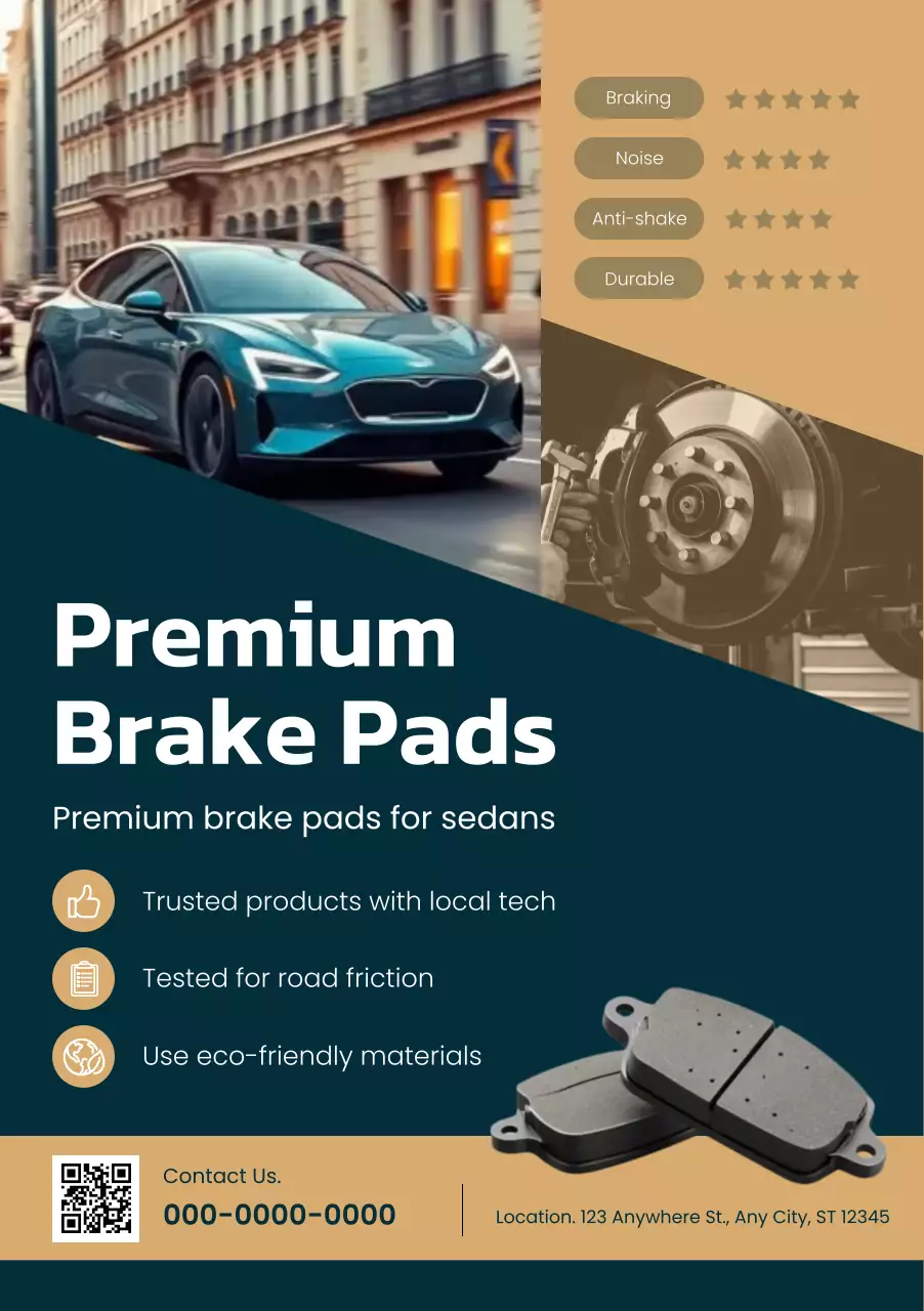 promosi otomotif modern biru