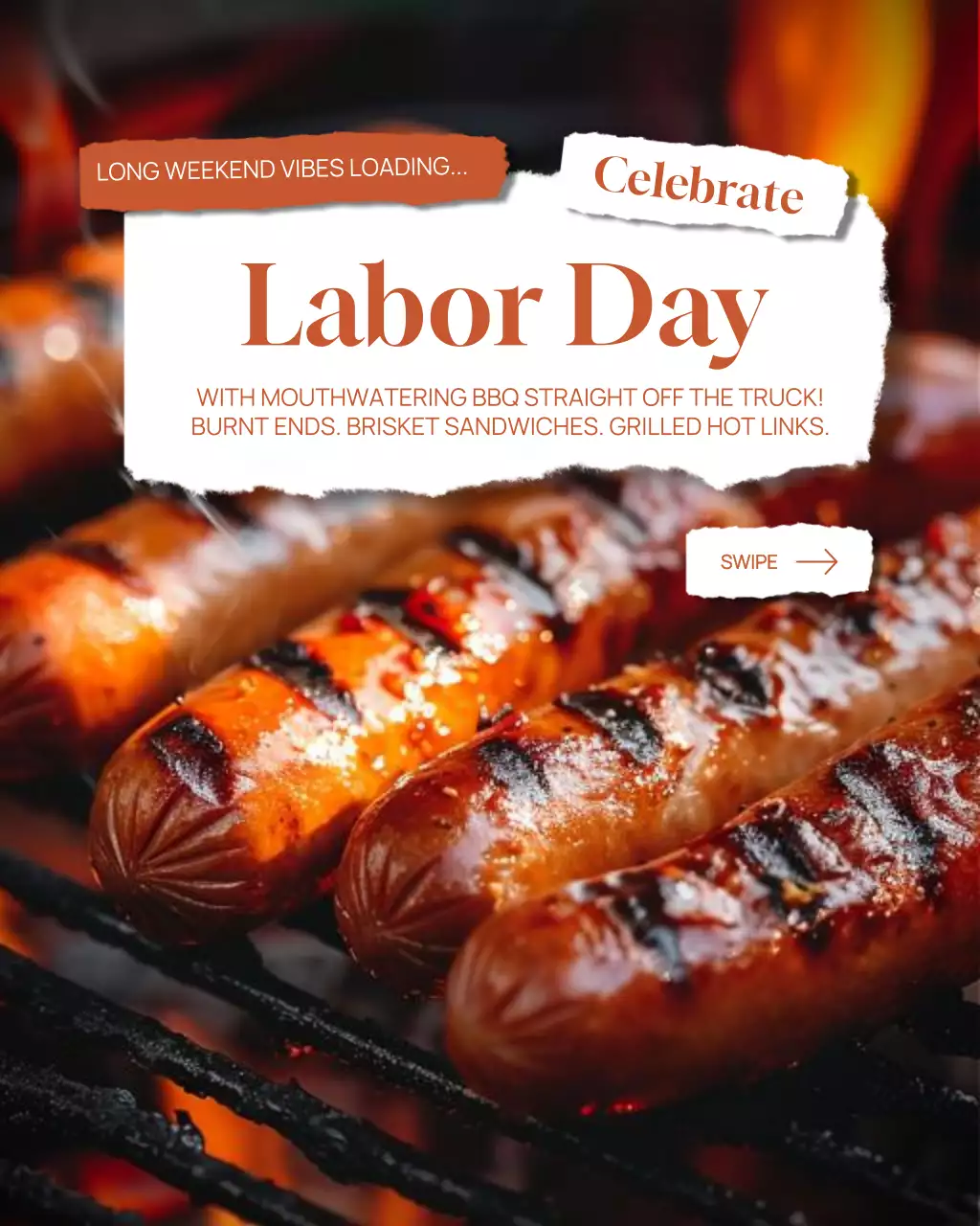 Brown Rustic BBQ Advertisement Instagram Post