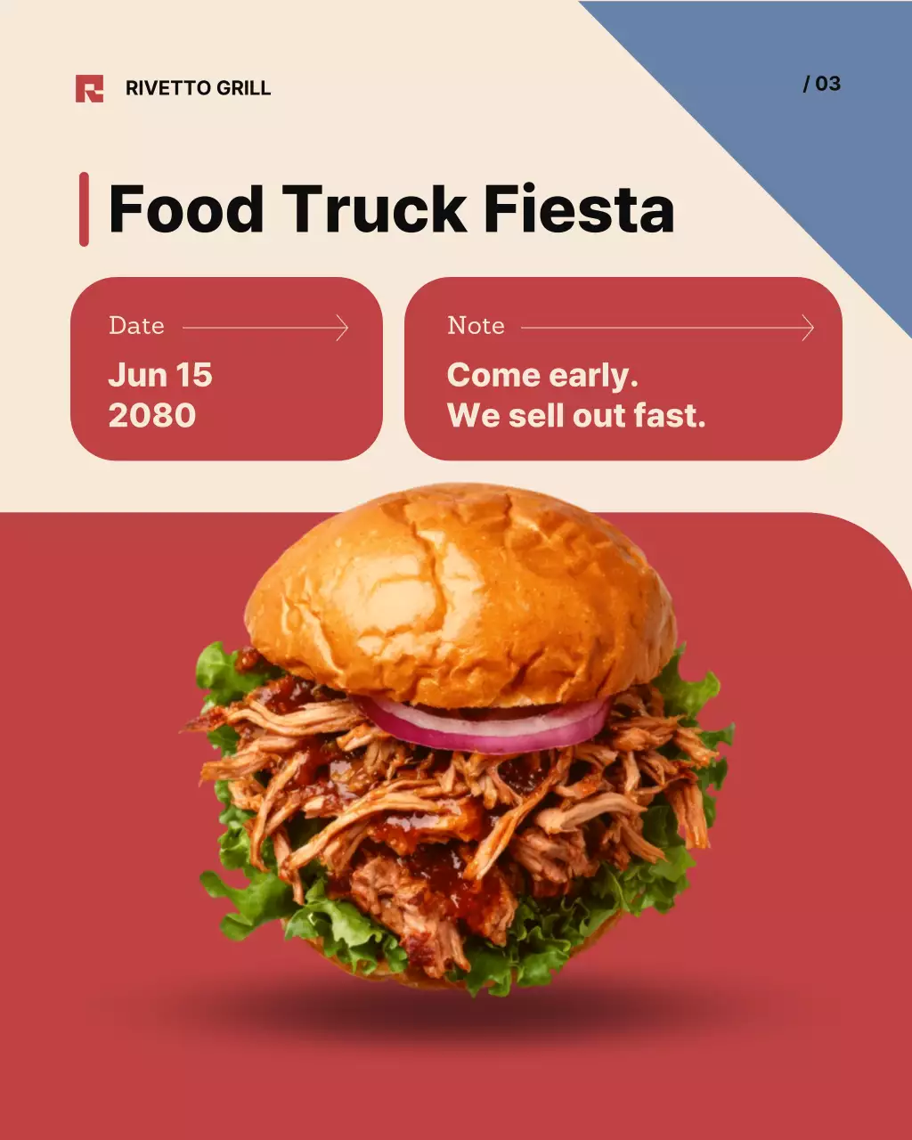 Red Retro BBQ Promotion Instagram Post