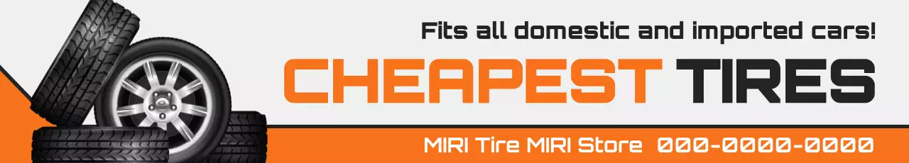 propaganda moderna de pneu laranja