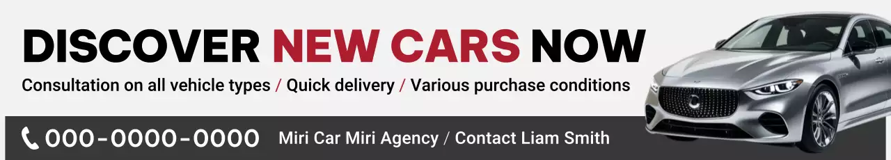 promoção de carro moderno cinza