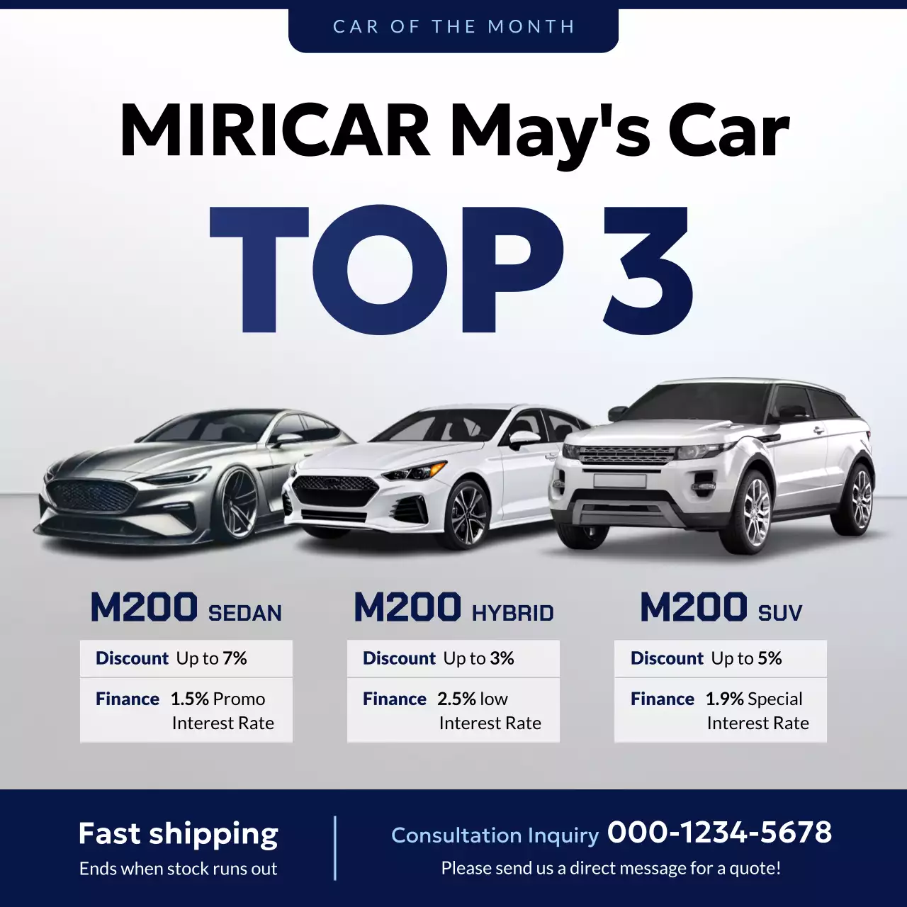 white modern car promotion