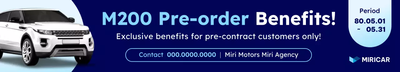 promoção de carro moderno azul