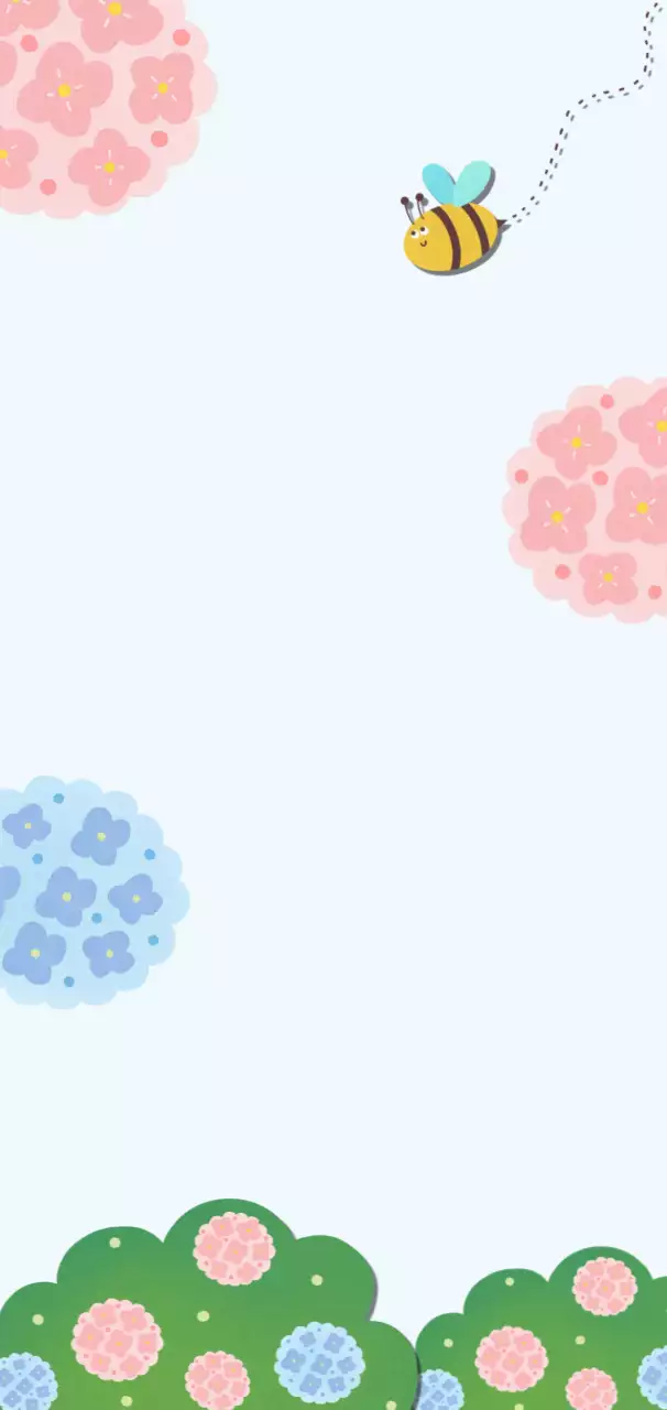 하늘색 아기자기한 자연 배경화면