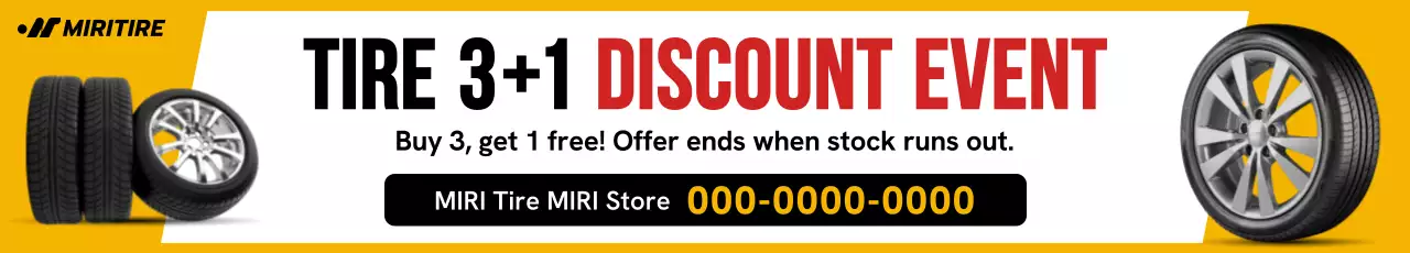 promoção de pneus amarelos em negrito