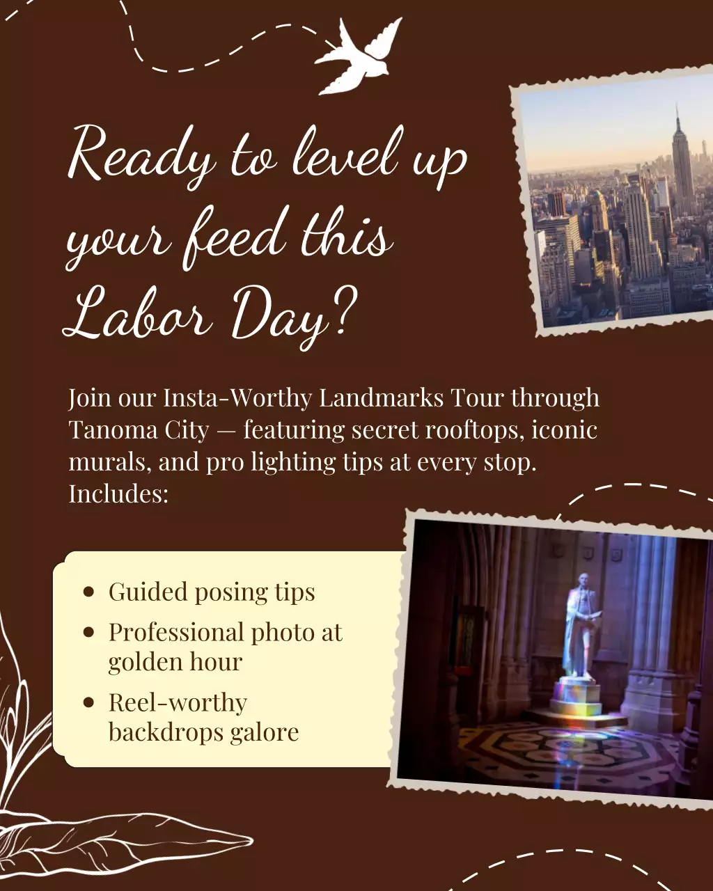 Brown Labor Day Social Media Design Templates