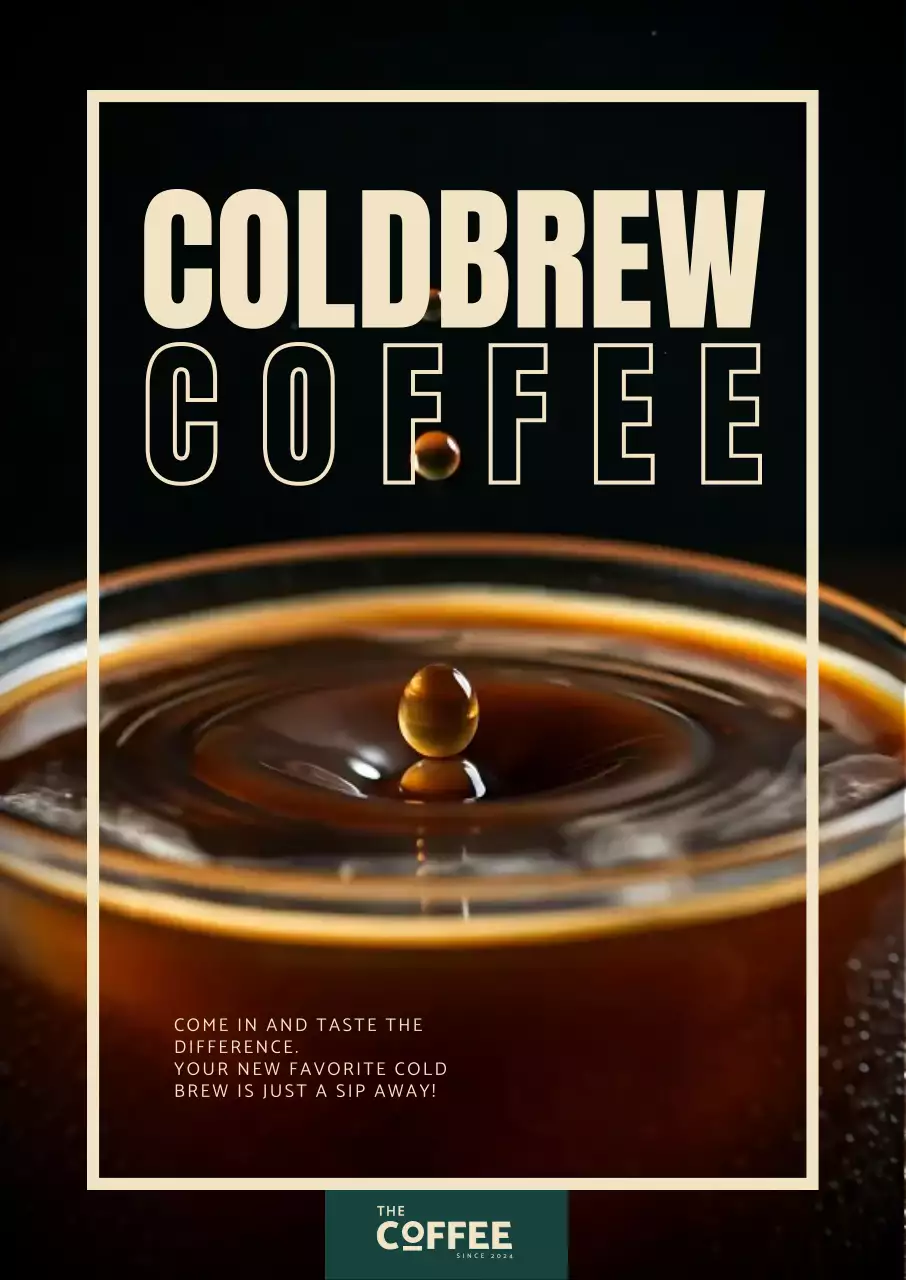 검정 모던 커피 광고