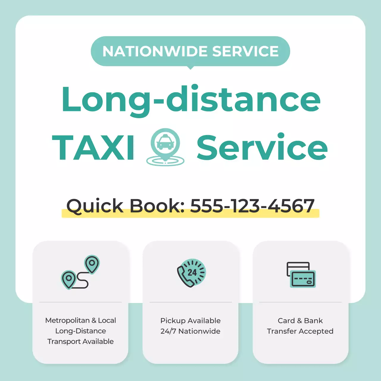 mint modern taxi promotion