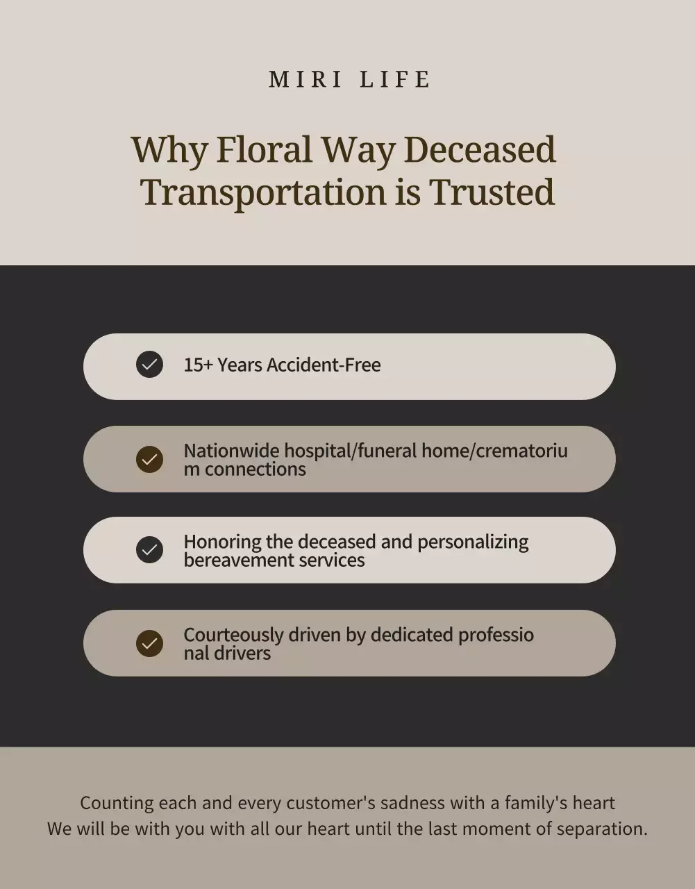 beige elegant funeral advertisement