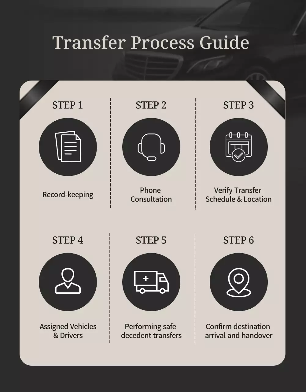 beige elegant funeral advertisement