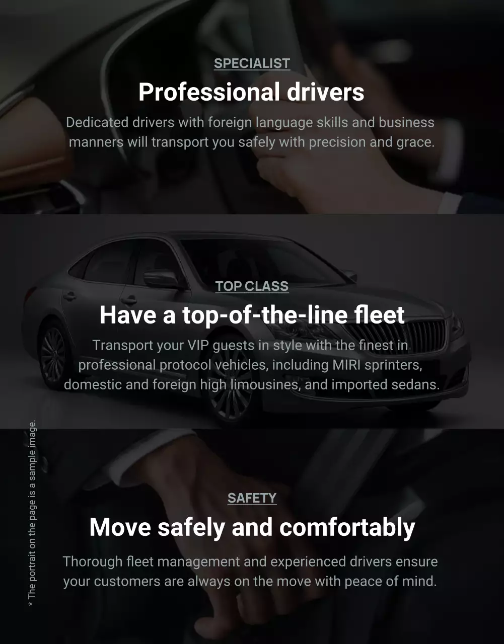 black elegant transportation promotion