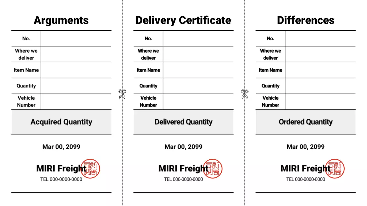 black minimal logistics document