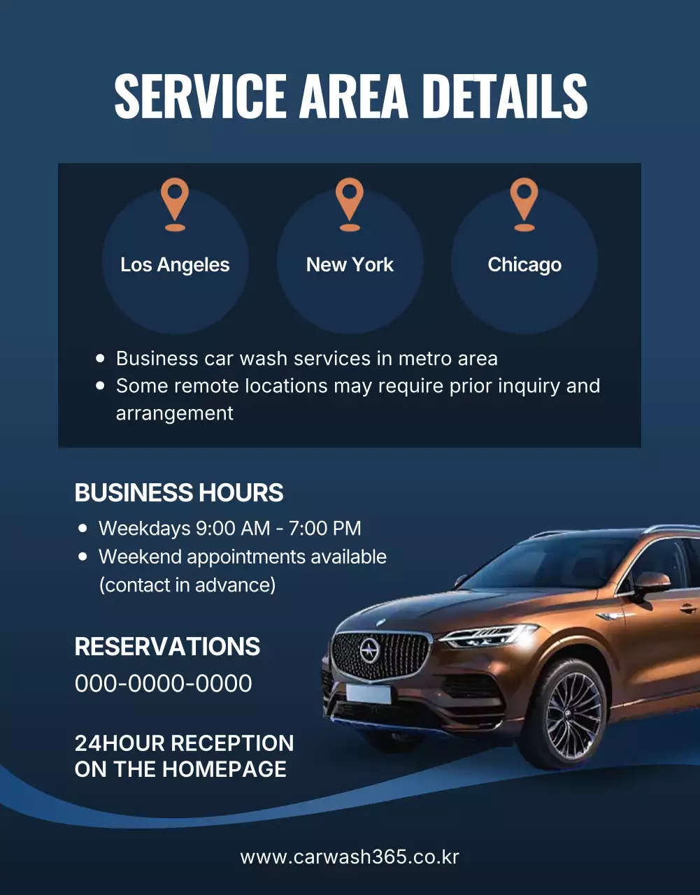 promoção de lavagem de carros moderna azul