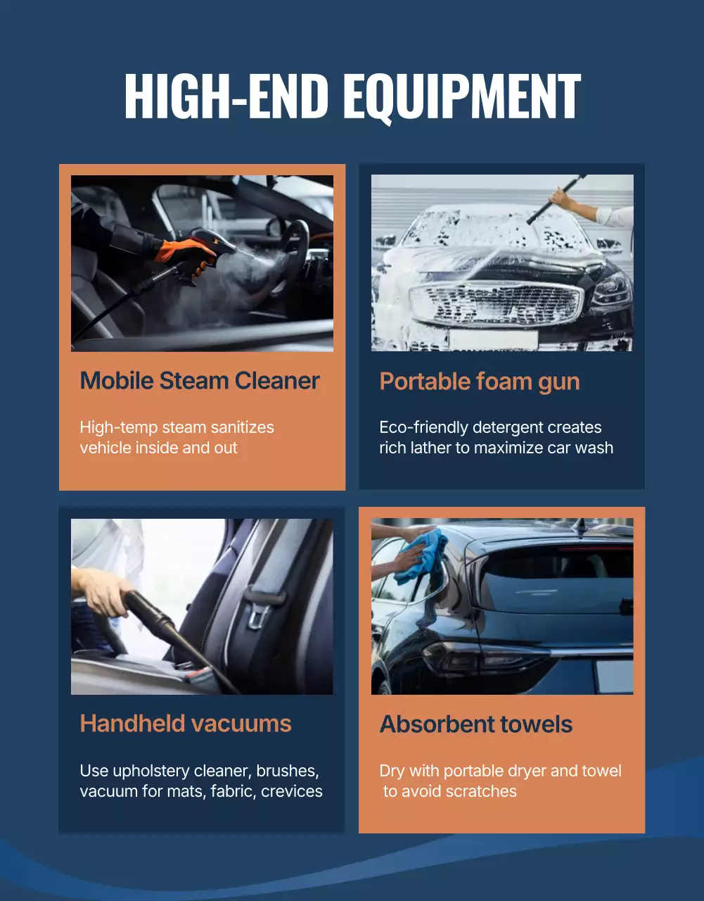 promoção de lavagem de carros moderna azul