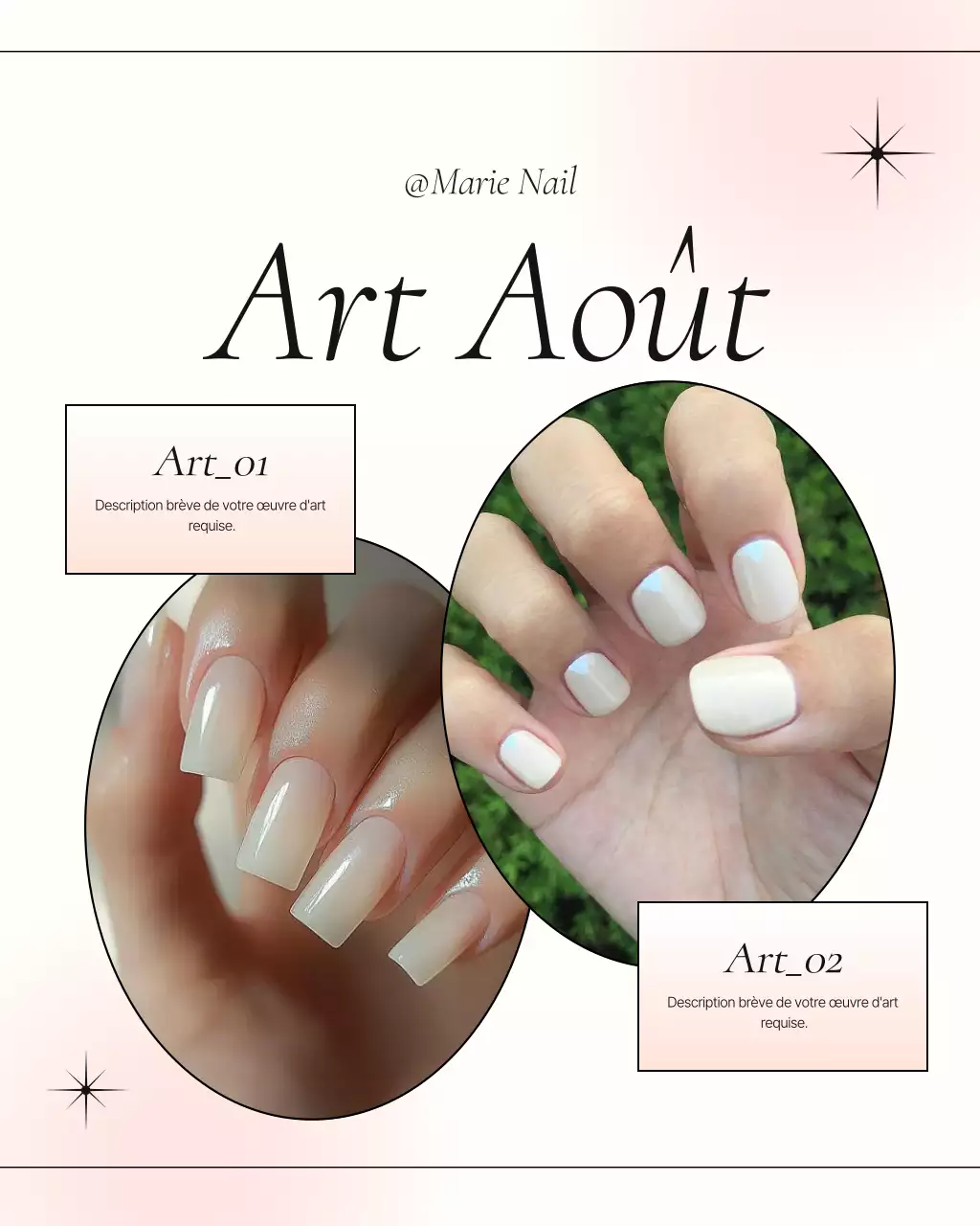 Promotion du salon de manucure moderne Pink