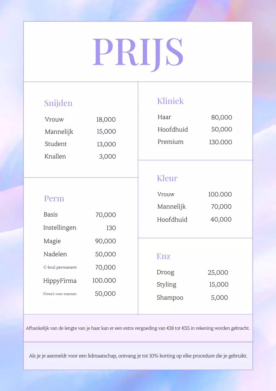 Een eenvoudige gids voor prijzen van schoonheidssalons in Lavendel