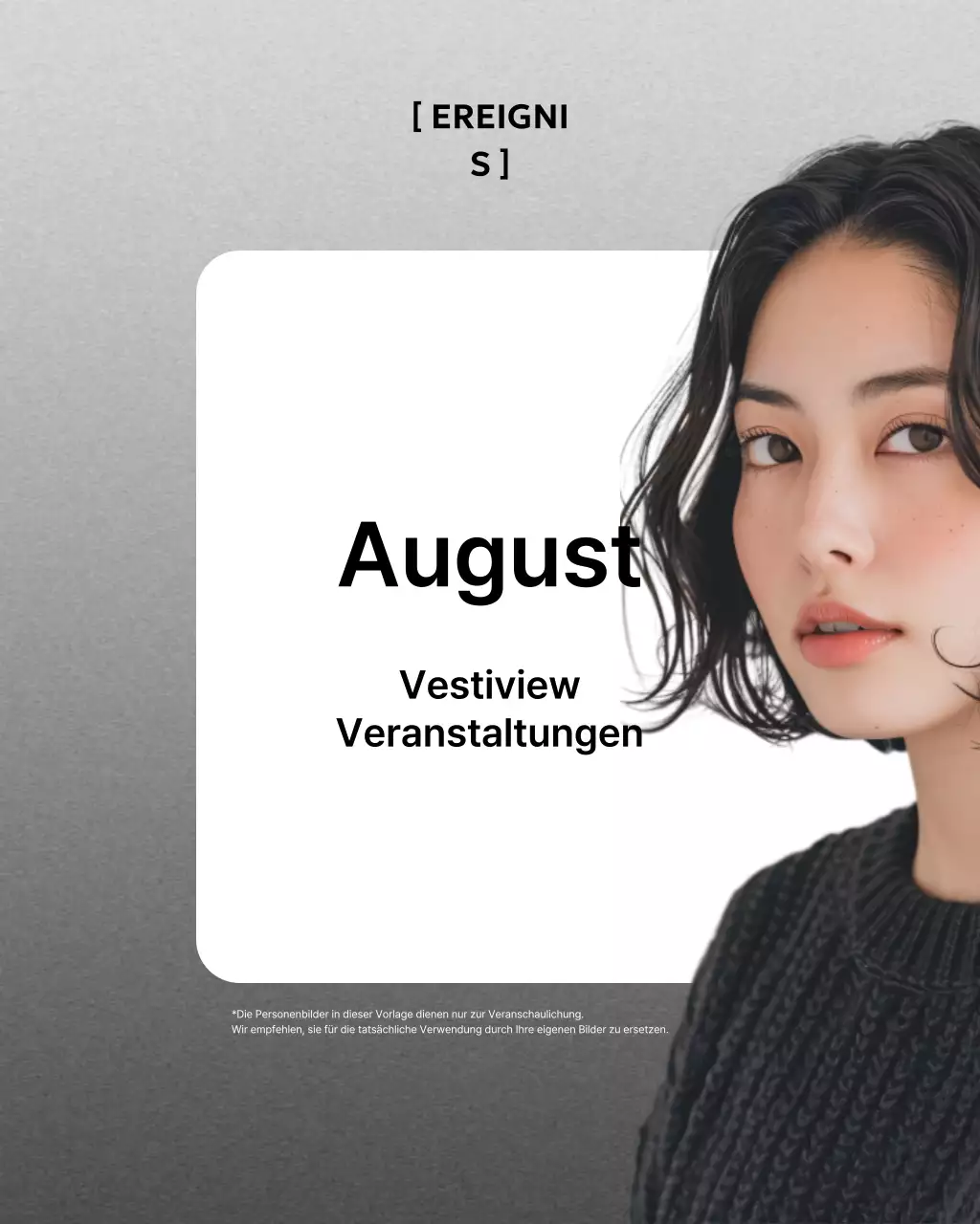 Weiße moderne Vorlagenaktion