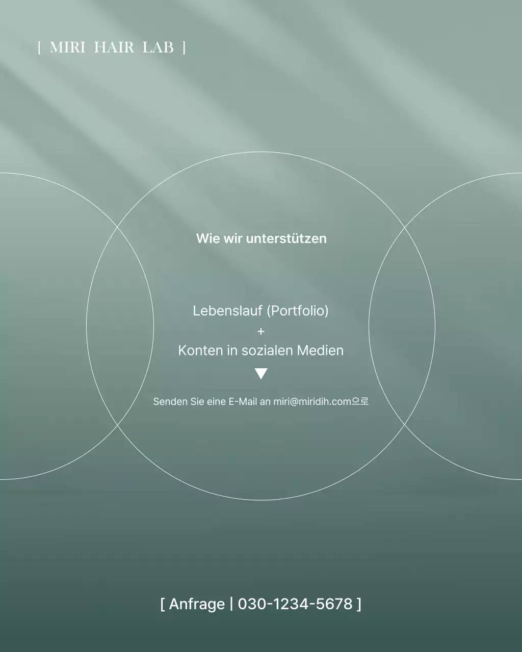 Mint Modern Hair Werbung