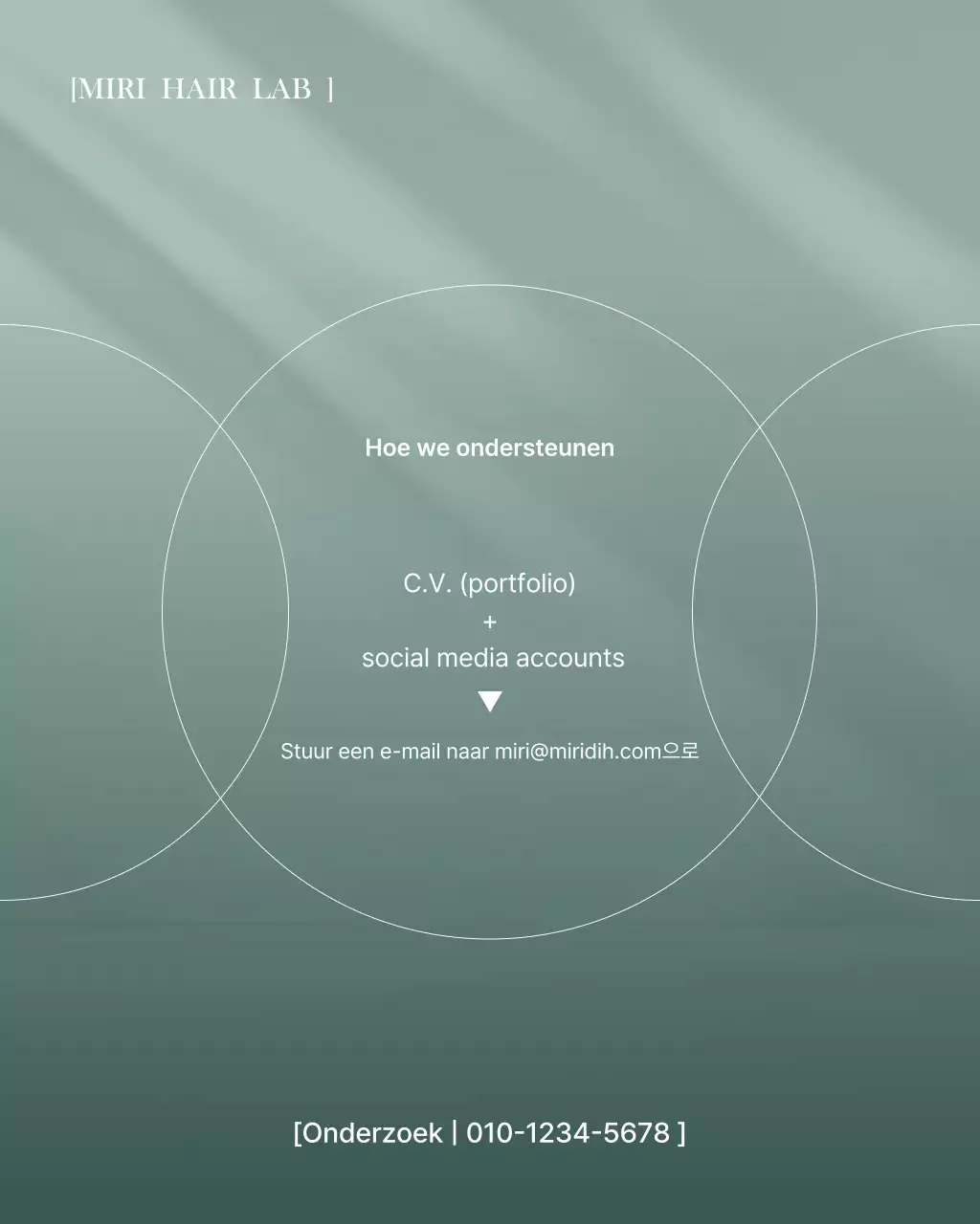 Advertentie voor Mint Modern Hair