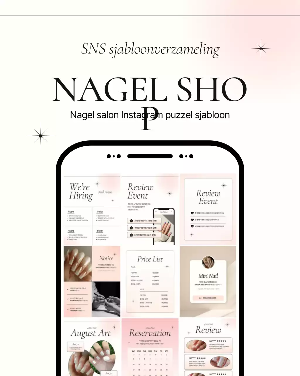 Pink's moderne nagelsalon promotie