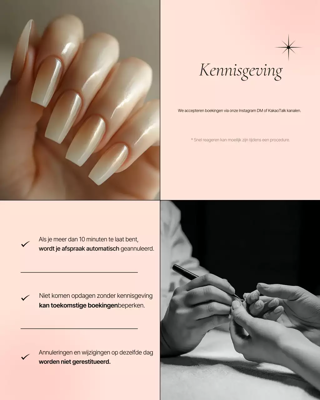Pink's moderne nagelsalon promotie