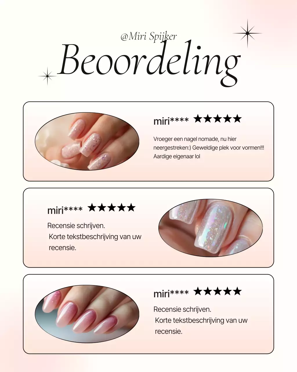 Pink's moderne nagelsalon promotie