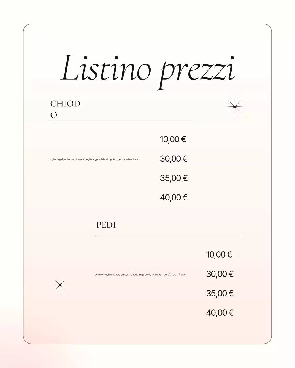 Promozione del moderno salone per unghie Pink