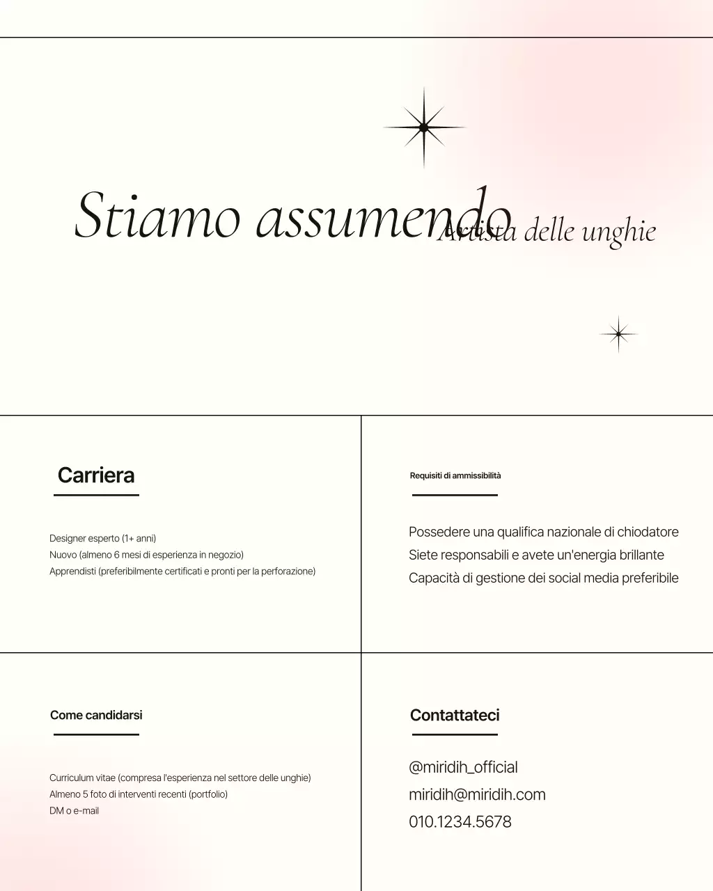 Promozione del moderno salone per unghie Pink
