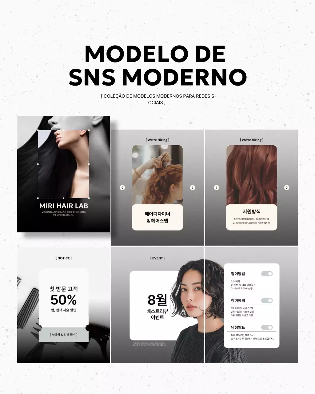 Promoção de modelo moderno branco